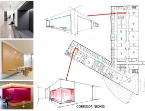 Large learning niches in corridors